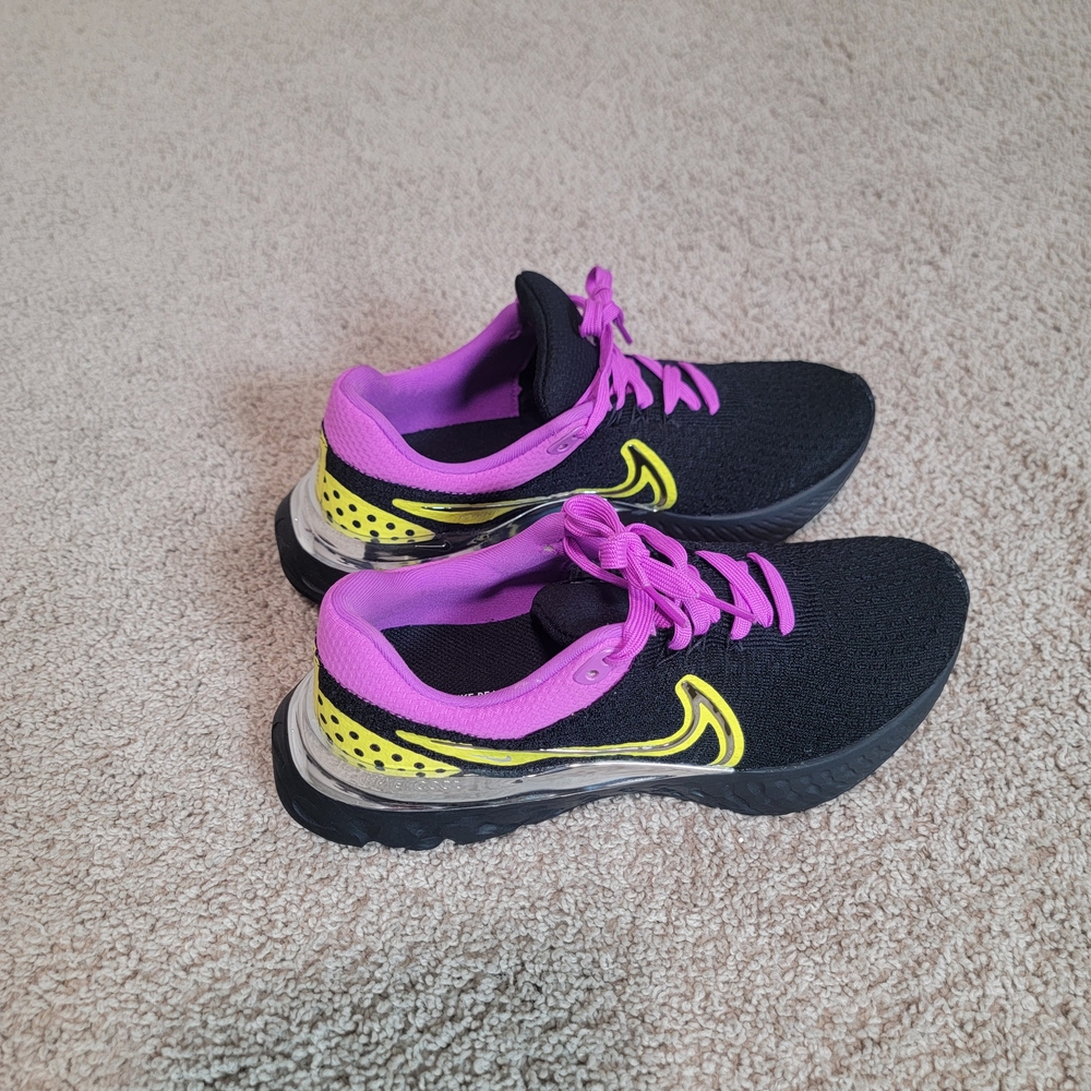Nike Black and Pink Athletic Shoes